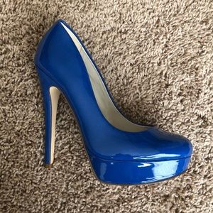 ALDO Bright Blue Patent Leather Pumps